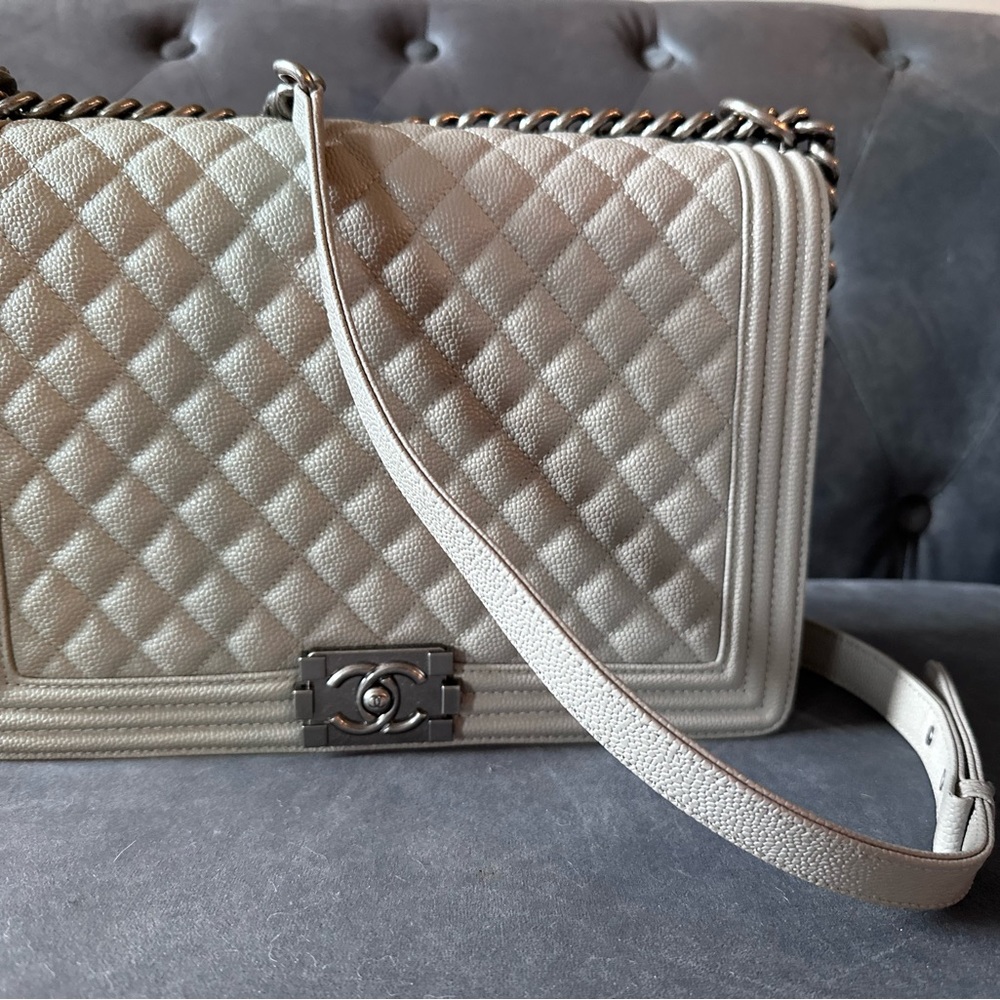 CoCo Chanel  Chic Cream Quilted Shoulder Bag with plenty more pictures UR